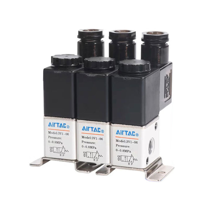 Airtac 3V1-M5: Solenoid (3/2 way) +manifold - 3V1M5BI20F