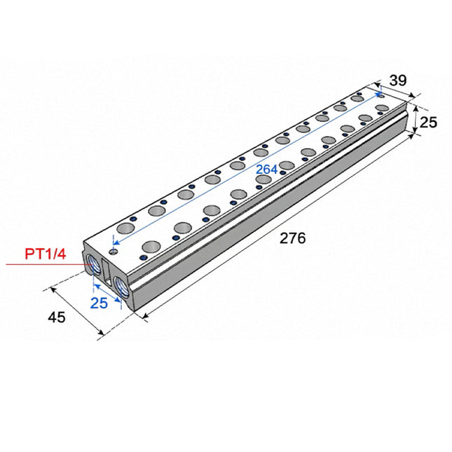 Airtac 3V200M: Air Valve Manifold - 3V200M11F