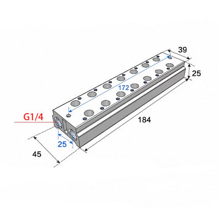 Airtac 3V200M: Air Valve Manifold - 3V200M7FG