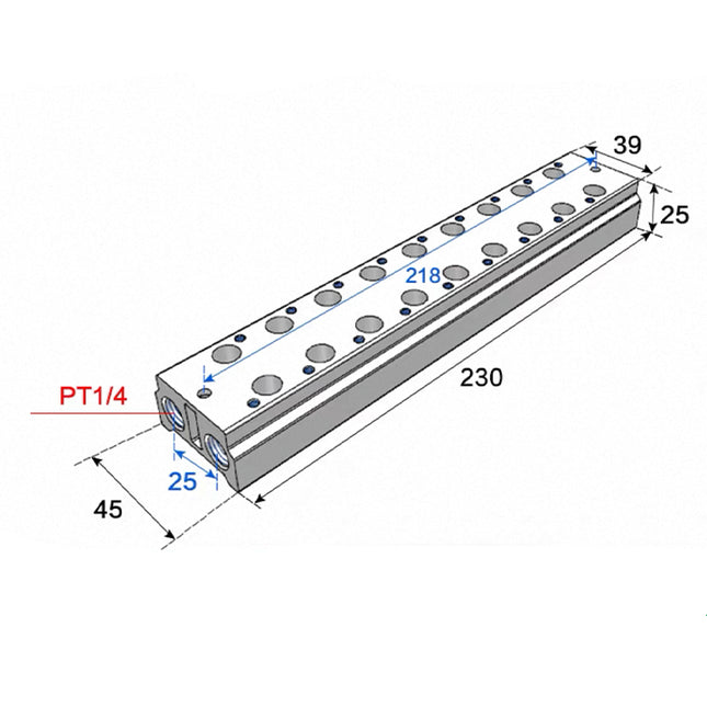 Airtac 3V200M: Air Valve Manifold - 3V200M9F
