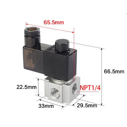 Airtac 3V2-08-NO: Solenoid valve(3/2 way) - 3V208NOET