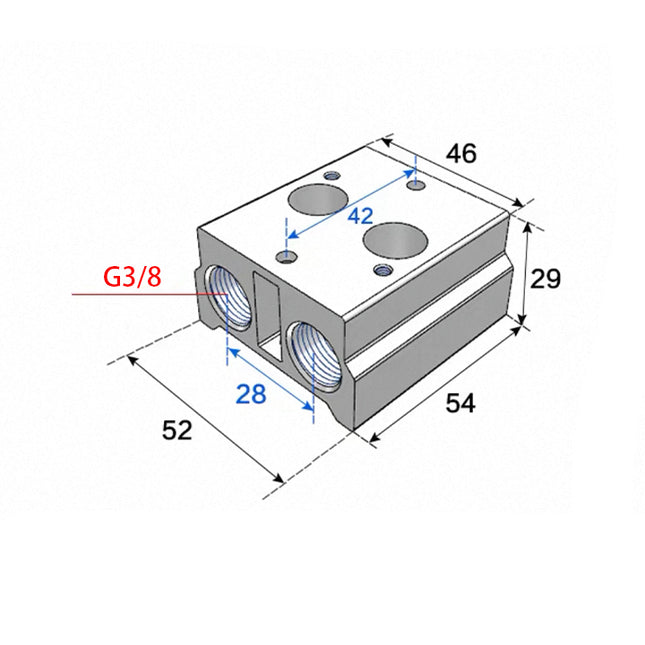 Airtac 3V300M: Air Valve Manifold - 3V300M1FG
