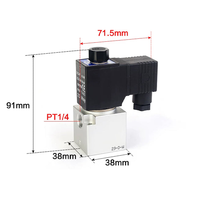 Airtac 3V3-08-NC: Solenoid valve(3/2 way) - 3V308NCA