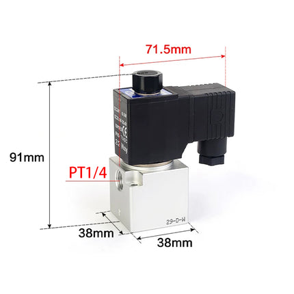 Airtac 3V3-08-NC: Solenoid valve(3/2 way) - 3V308NCE