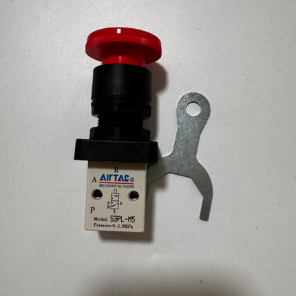 Airtac S3PL-M5: Manual Valve. 3 Way - S3PLM5