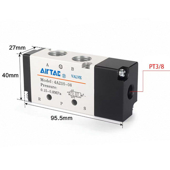 Airtac 4A310-10: Air Pilot Valve. 5 Way - 4A31010