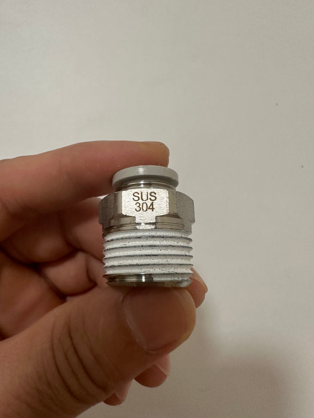 Airtac PC: Male connector--One-touch fittings(stainless steel) - PC1004-S
