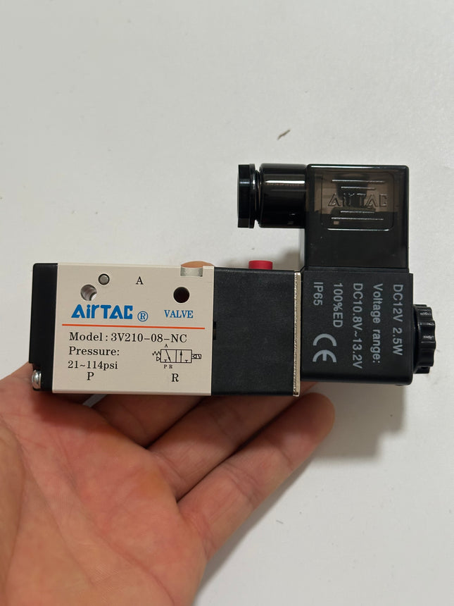 Airtac 3V210-08-NC: Solenoid valve(3/2 way) - 3V21008NCFT