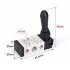 Airtac 4H210-06: Hand Valve. Toggle Style - 4H21006