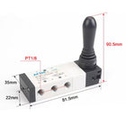 Airtac 4H230E-06: Hand Valve. Toggle Style - 4H230E06