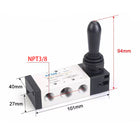 Airtac 4H330C-10: Hand Valve. Toggle Style - 4H330C10T