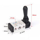 Airtac 4HA210-06: Hand Valve. Toggle Style - 4HA21006