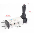 Airtac 4HA230E-08: Hand Valve. Toggle Style - 4HA230E08G