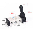 Airtac 4HA310-08: Hand Valve. Toggle Style - 4HA31008G