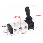 Airtac 4HA310-08: Hand Valve. Toggle Style - 4HA31008T