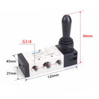 Airtac 4HA330C-08: Hand Valve. Toggle Style - 4HA330C08G