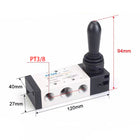 Airtac 4HA330C-10: Hand Valve. Toggle Style - 4HA330C10