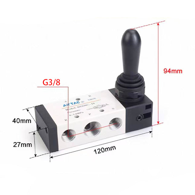 Airtac 4HA330C-10: Hand Valve. Toggle Style - 4HA330C10G