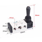 Airtac 4HA330E-08: Hand Valve. Toggle Style - 4HA330E08