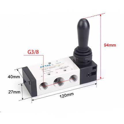 Airtac 4HA330E-10: Hand Valve. Toggle Style - 4HA330E10G