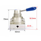 Airtac 4HV230-08: Hand Valve. Rotary Style - 4HV23008G