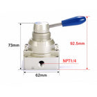 Airtac 4HV230-08: Hand Valve. Rotary Style - 4HV23008T