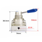 Airtac 4HV230-08: Hand Valve. Rotary Style - 4HV31008G