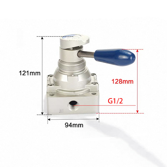Airtac 4HV410-15: Hand Valve. Rotary Style - 4HV41015LG