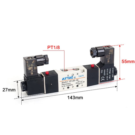 Airtac 4V120-06: Solenoid Air Valve - 4V12006C