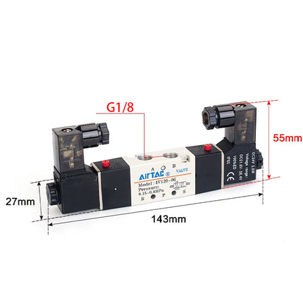 Airtac 4V120-06: Solenoid Air Valve - 4V12006BG
