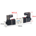 Airtac 4V120-06: Solenoid Air Valve - 4V12006AT