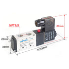 Airtac 4V210-06: Solenoid Air Valve - 4V21006CT