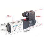 Airtac 4V210-08: Solenoid Air Valve - 4V21008A