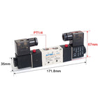 Airtac 4V220-08: Solenoid Air Valve - 4V22008B