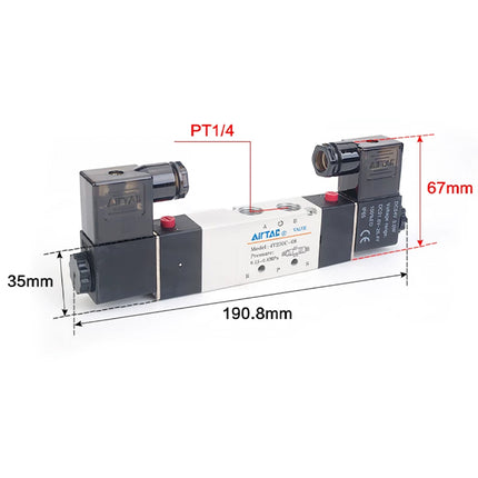 Airtac 4V230E-08: Solenoid Air Valve - 4V230E08B