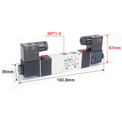 Airtac 4V230E-08: Solenoid Air Valve - 4V230E08BT