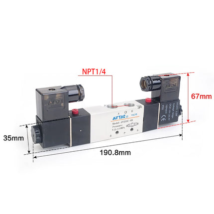 Airtac 4V230P-08: Solenoid Air Valve - 4V230P08AT