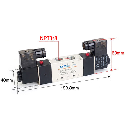 Airtac 4V320-10: Solenoid Air Valve - 4V32010AT