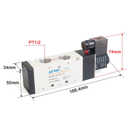 Airtac 4V410-15: Solenoid Air Valve - 4V41015B