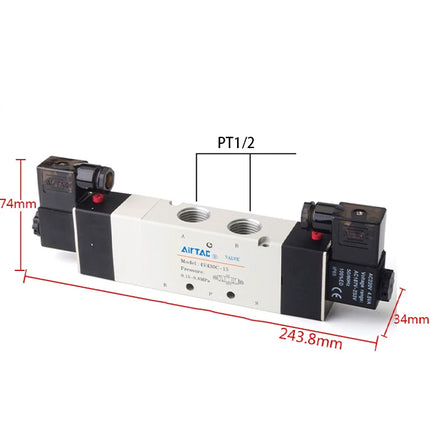 Airtac 4V430C-15: Solenoid Air Valve - 4V430C15B