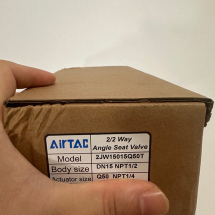 Airtac 2JW150-15: Angle seat valve(2/2 way) - 2JW15015Q50T