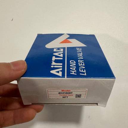 Airtac 4H210-08: Hand Valve. Toggle Style - 4H21008T