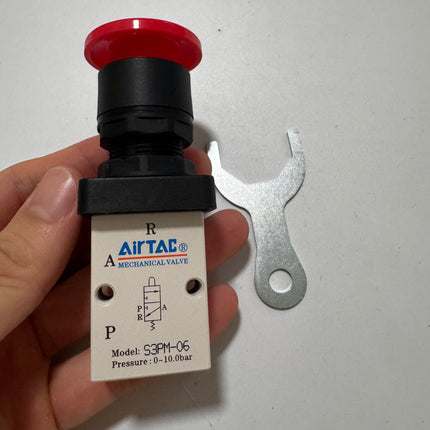 Airtac S3PM-06: Manual Valve. 3 Way - S3PM06RG