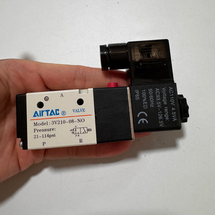 Airtac 3V210-08-NO: Solenoid valve(3/2 way) - 3V21008NOCT