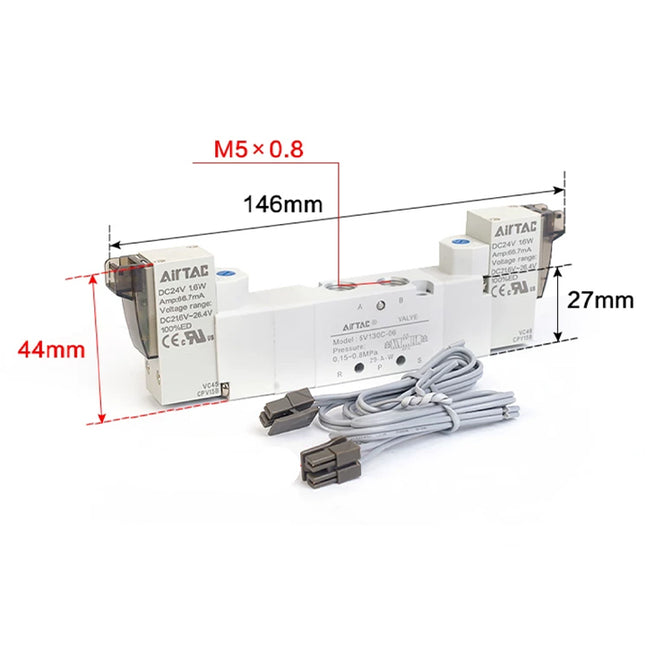 Airtac 5V130CM5:solenoid valve - 5V130CM5F050