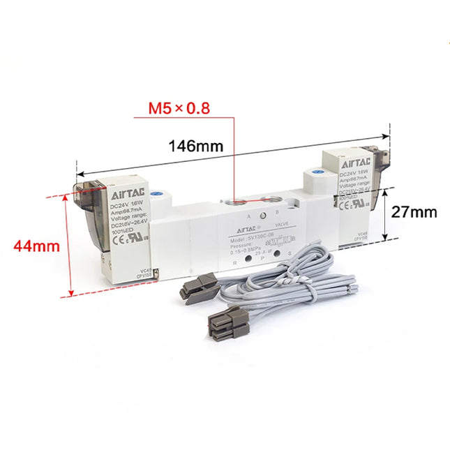 Airtac 5V130EM5:solenoid valve - 5V130EM5F050