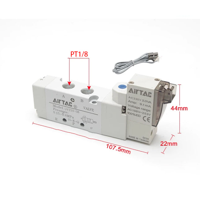 Airtac 5V21006:solenoid valve - 5V21006F050