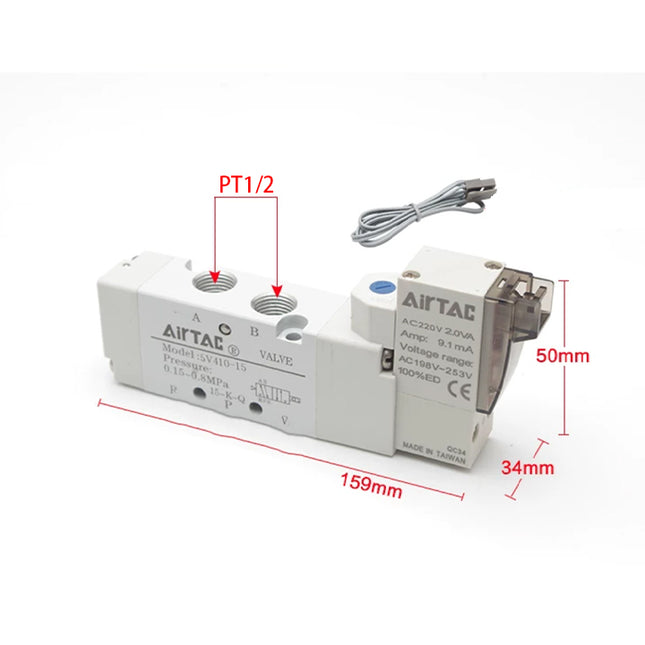 Airtac 5V41015F:solenoid valve - 5V41015F050