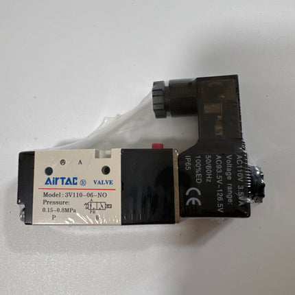 Airtac 3V110-06-NO: Solenoid valve(3/2 way) - 3V11006NOC