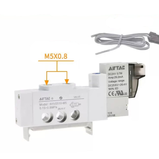 Airtac 6HV0510-M5: Integrated solenoid valve - 6HV0510M5F200